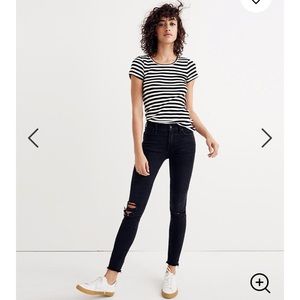 Midrise Madewell Black Skinny Jeans